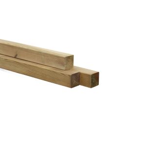 Grenen geïmpregneerd - 70x70 mm