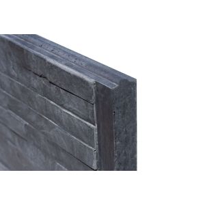 Onderplaat Leisteenmotief - Antraciet - 26x3,5x184cm