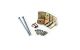 Concrete post L-bracket Galvanized